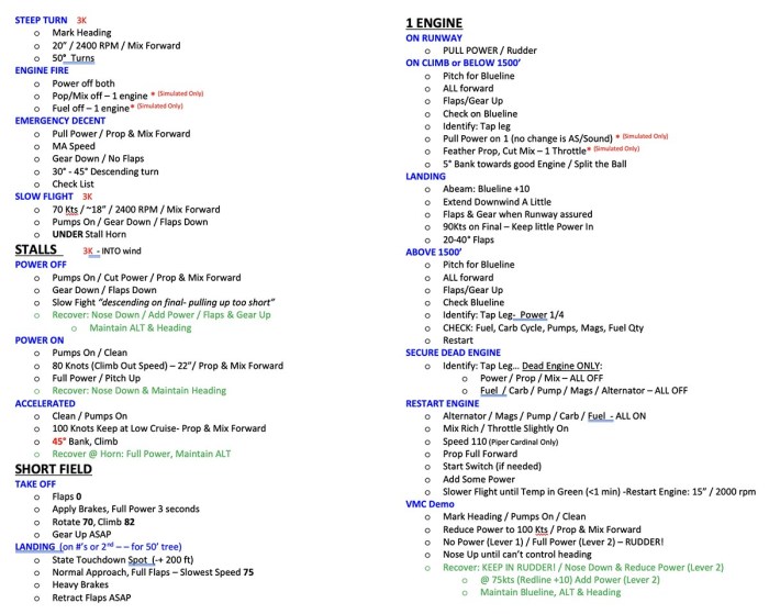 Acs checklist trying tell really pilot private task pa