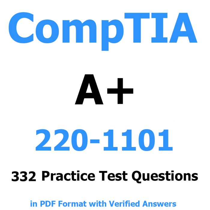 Comptia a+ practice test 1101