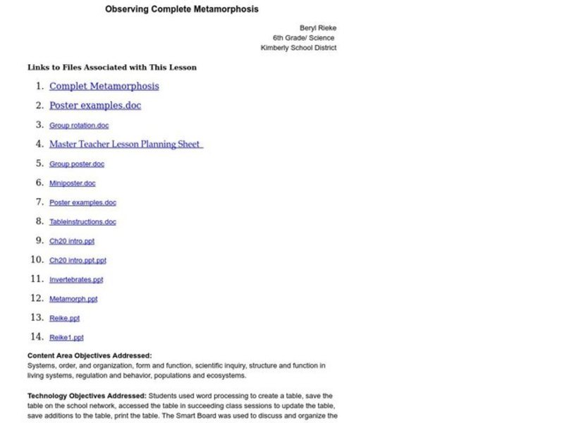 The metamorphosis pdf answer key