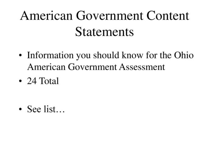 Mastering ohio's american government assessment answers