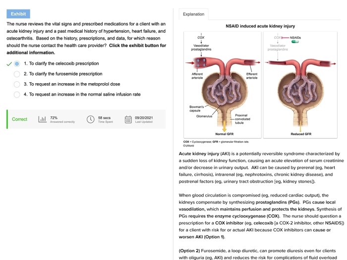 Acute kidney injury nclex questions